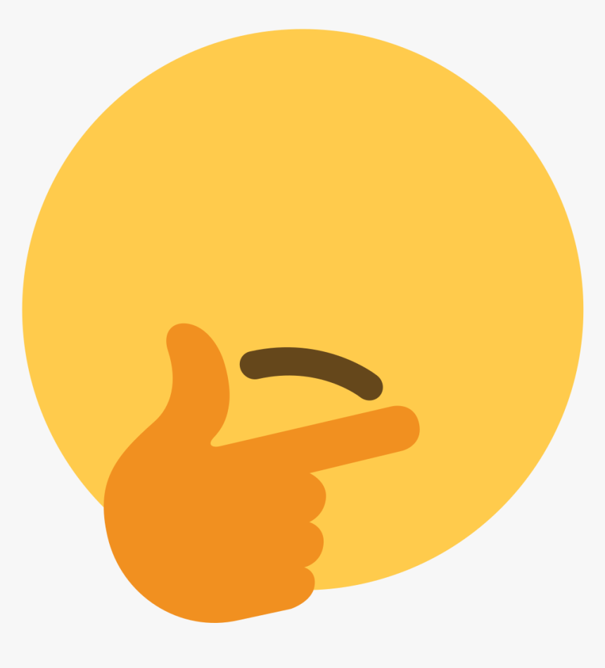 Sad Thinking Emoji, HD Png Download