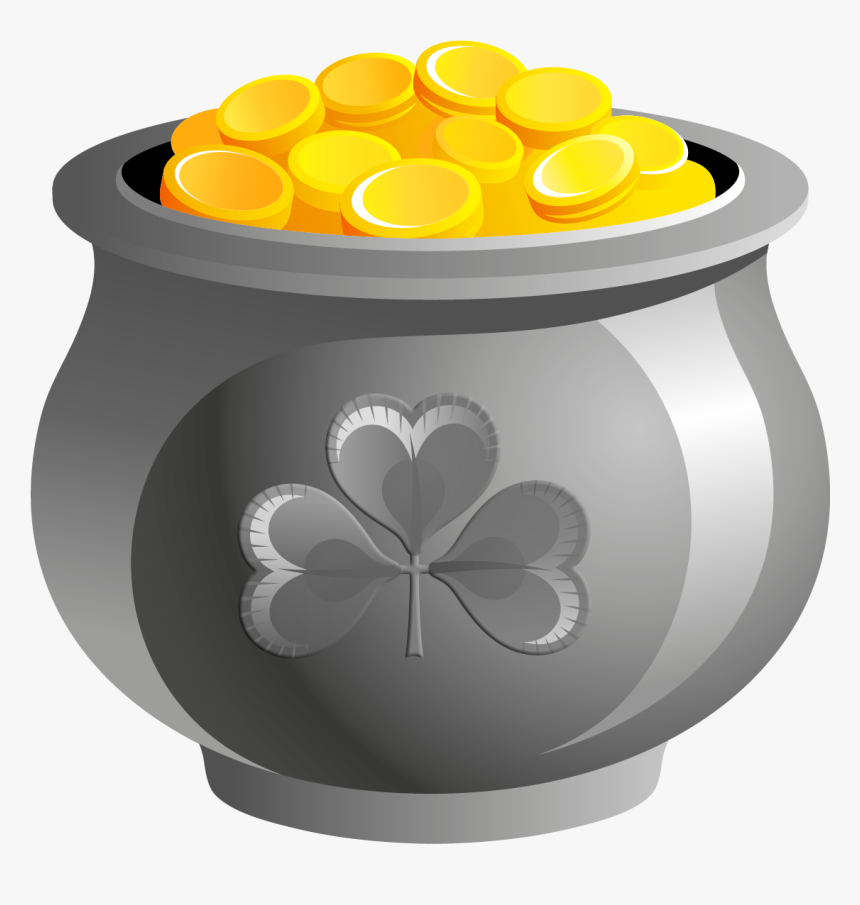 St Patrick Pot Of Gold With Coins Png Picture - Insect, Transparent Png