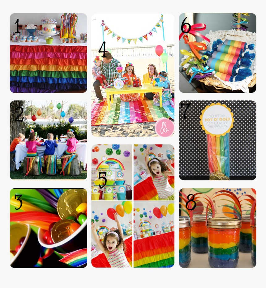 Pot O - Rainbow Party Ideas, HD Png Download