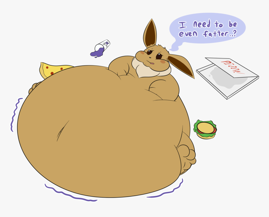 Eevee But He S Fat And Stuff - Fat Eevee, HD Png Download