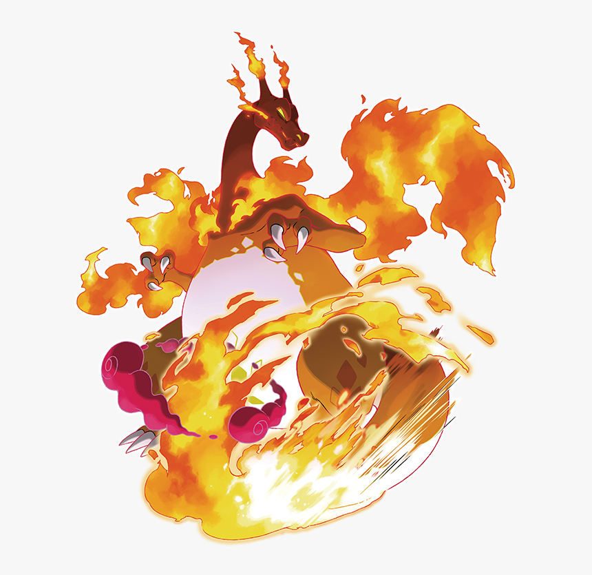 Gigantamax Charizard Marketing Art - Gigantamax Eevee, HD Png Download