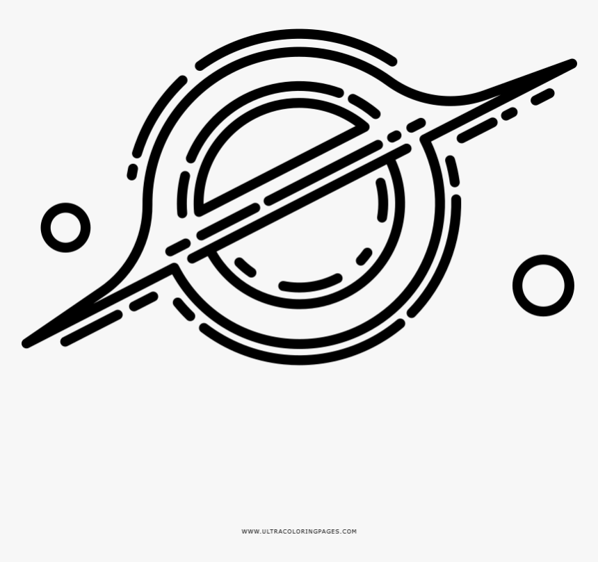 Black Hole Coloring Page - Black Hole Logo Png, Transparent Png