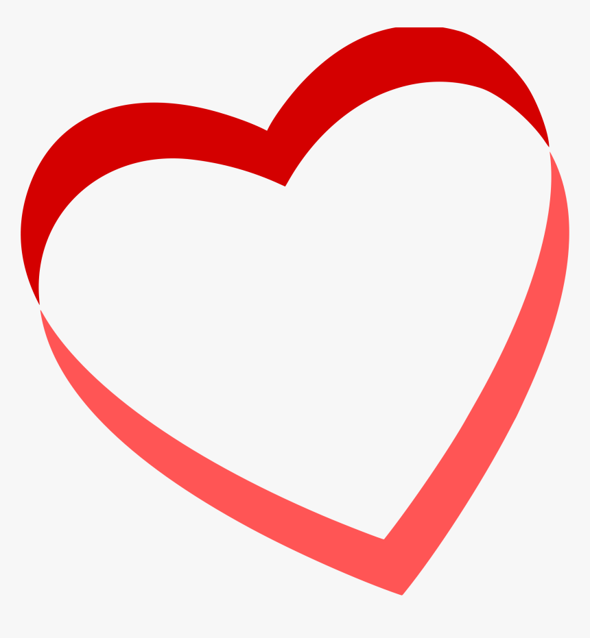 Heart Desktop Wallpaper Color Clip Art - Drawing Of A Heart For Valentine's, HD Png Download
