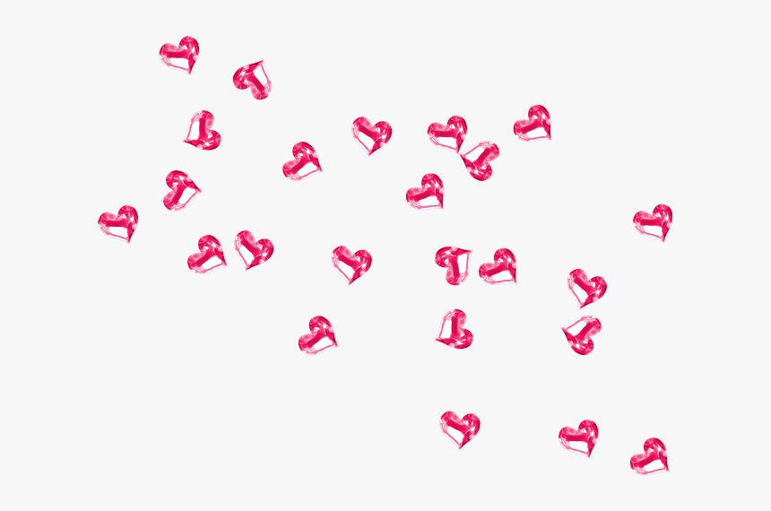 #hearts #confetti #love #sprinkles #glitter #ftestickers - Pink Glitter Heart Confetti Png, Transparent Png