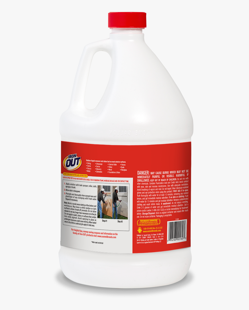 Iron Out Outdoor Rust Stain Remover For Concrete & - Plastic Bottle, HD Png Download