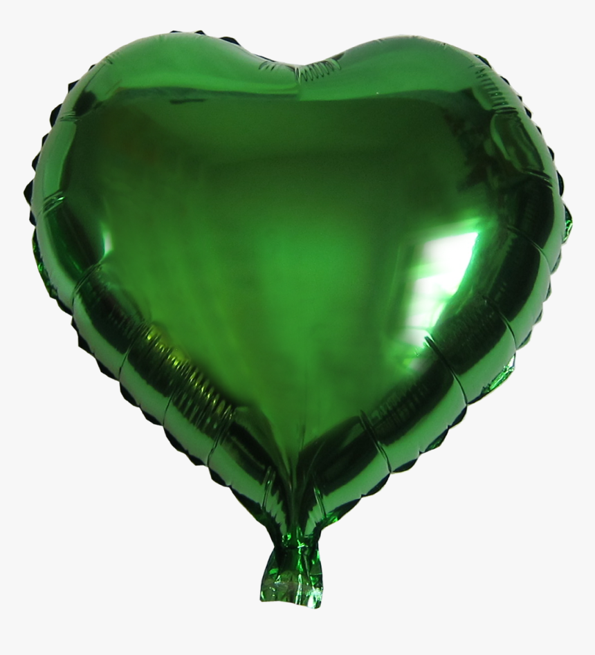 Heart Shape Balloon - Foil Balloon Heart Green, HD Png Download