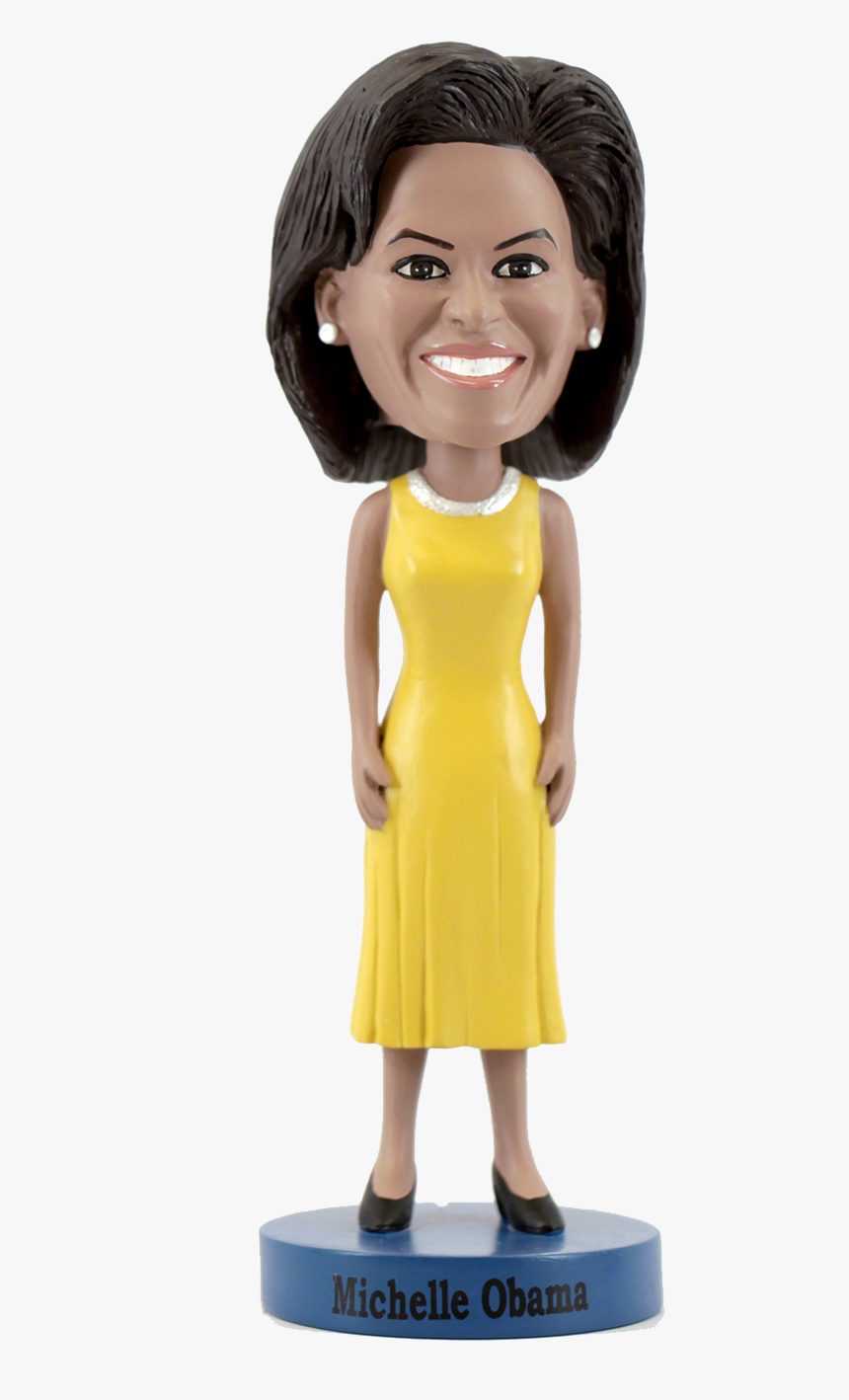 Michelle Obama Bobblehead ** Limited Edition-yellow - Figurine, HD Png Download