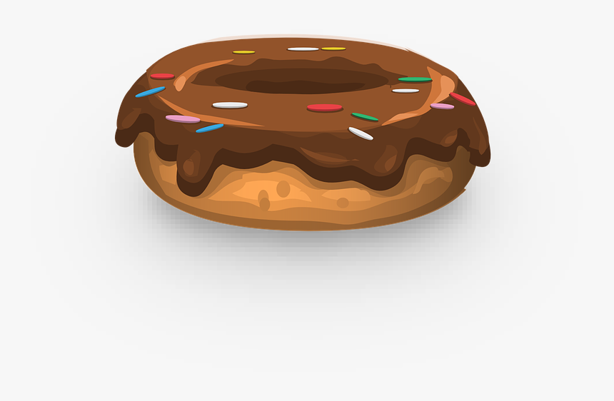 Donut, Frosting, Sprinkles, Dessert, Pastry, Sweet - Vector Kue Donat, HD Png Download