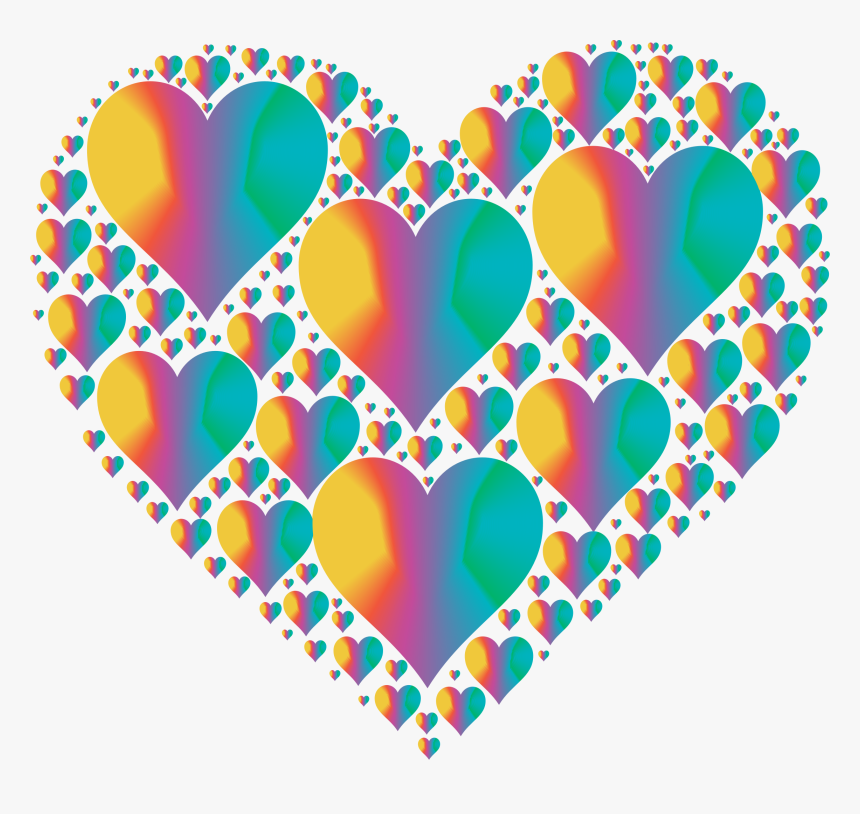 Transparent Heart Background Png - Heart Shape Color Blue, Png Download
