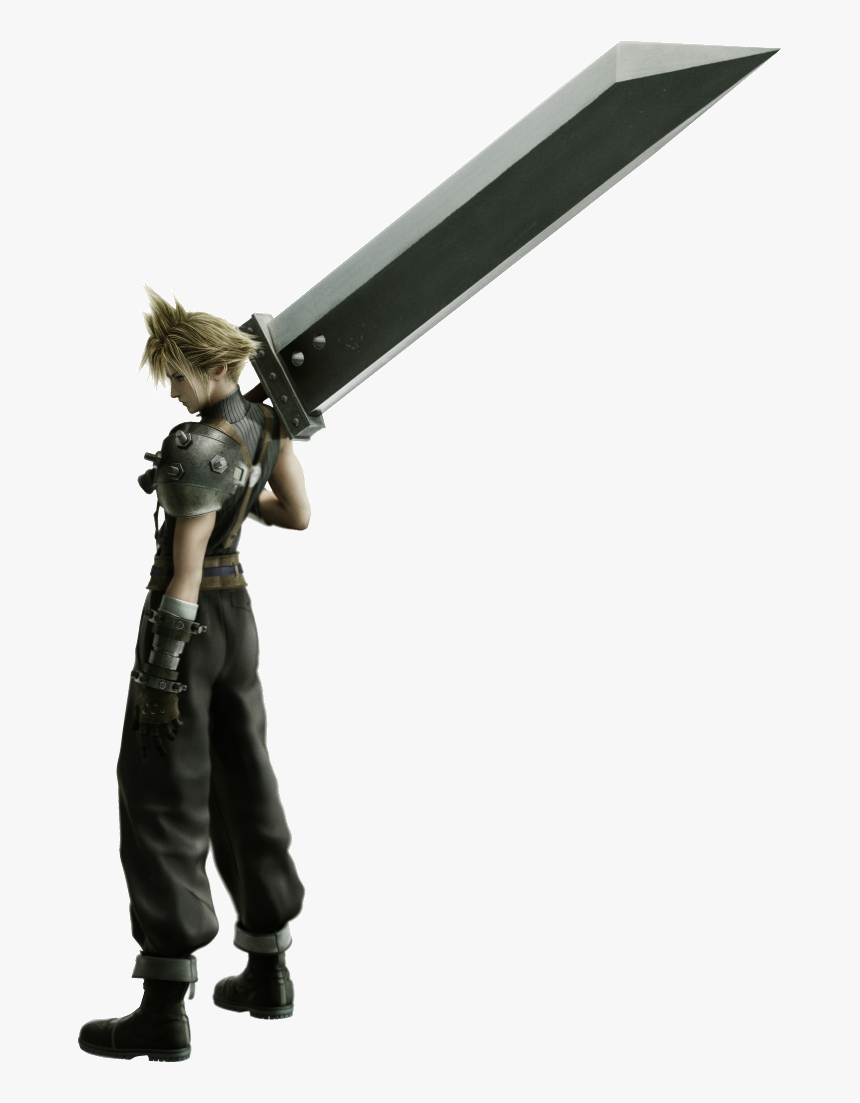 Transparent Cloud Strife Png Final Fantasy Sword Cloud, Png Download