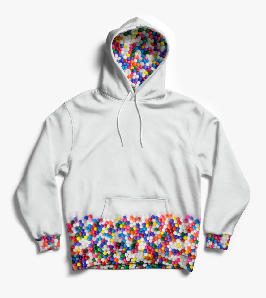 Rainbow Sprinkles Hoodie - White Kendrick Lamar Hoodie, HD Png Download
