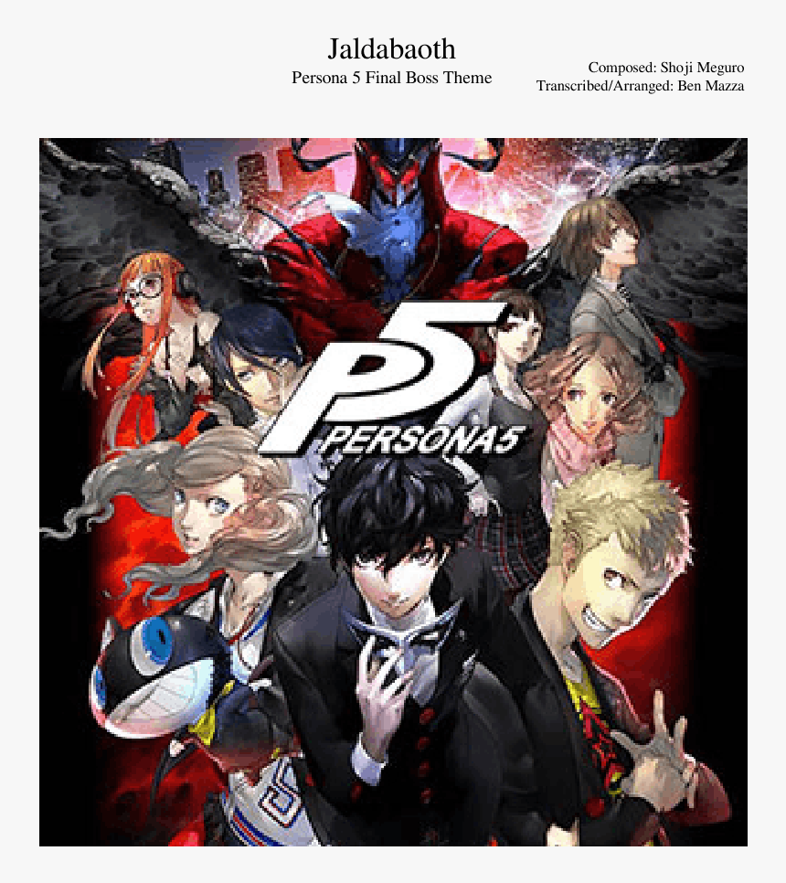 Persona 5 Poster Art, HD Png Download