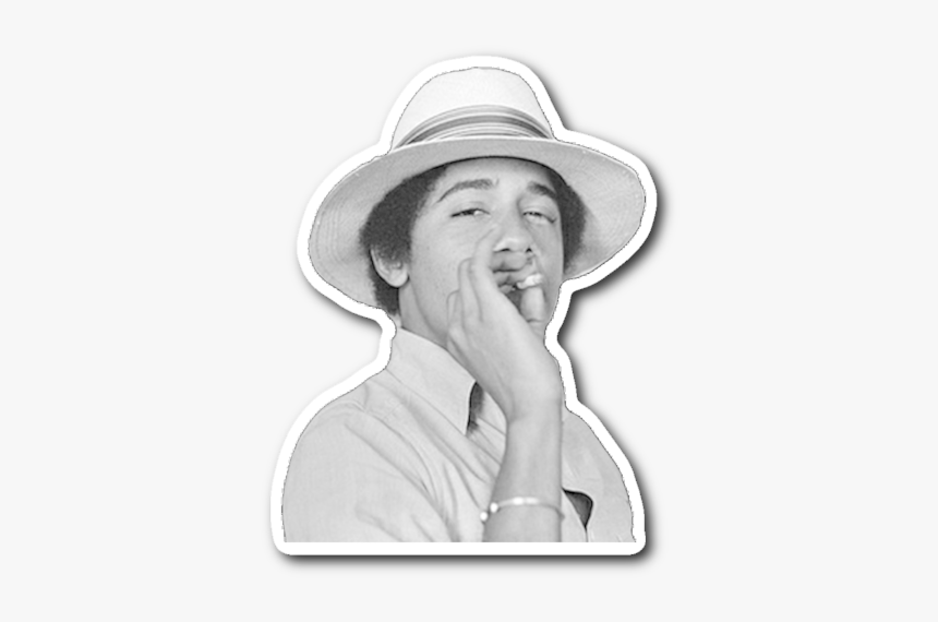 Obama 420 Sticker - Obama Smoking, HD Png Download