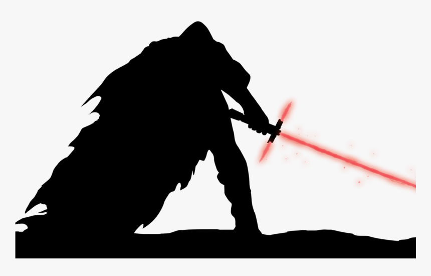 Transparent Darth Vader Clipart - Star Wars Kylo Ren Silhouette, HD Png Download