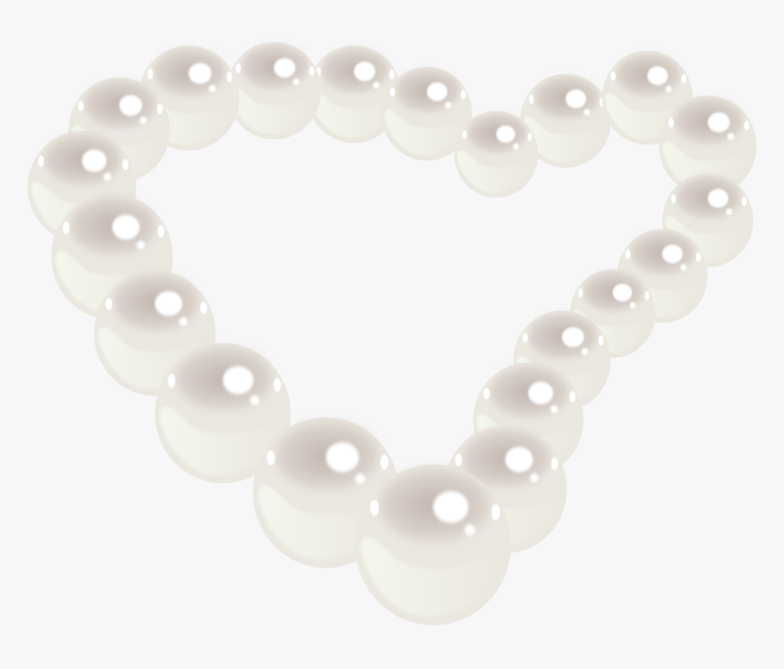 Pearl Heart Clip Arts - Colar De Perolas Png, Transparent Png