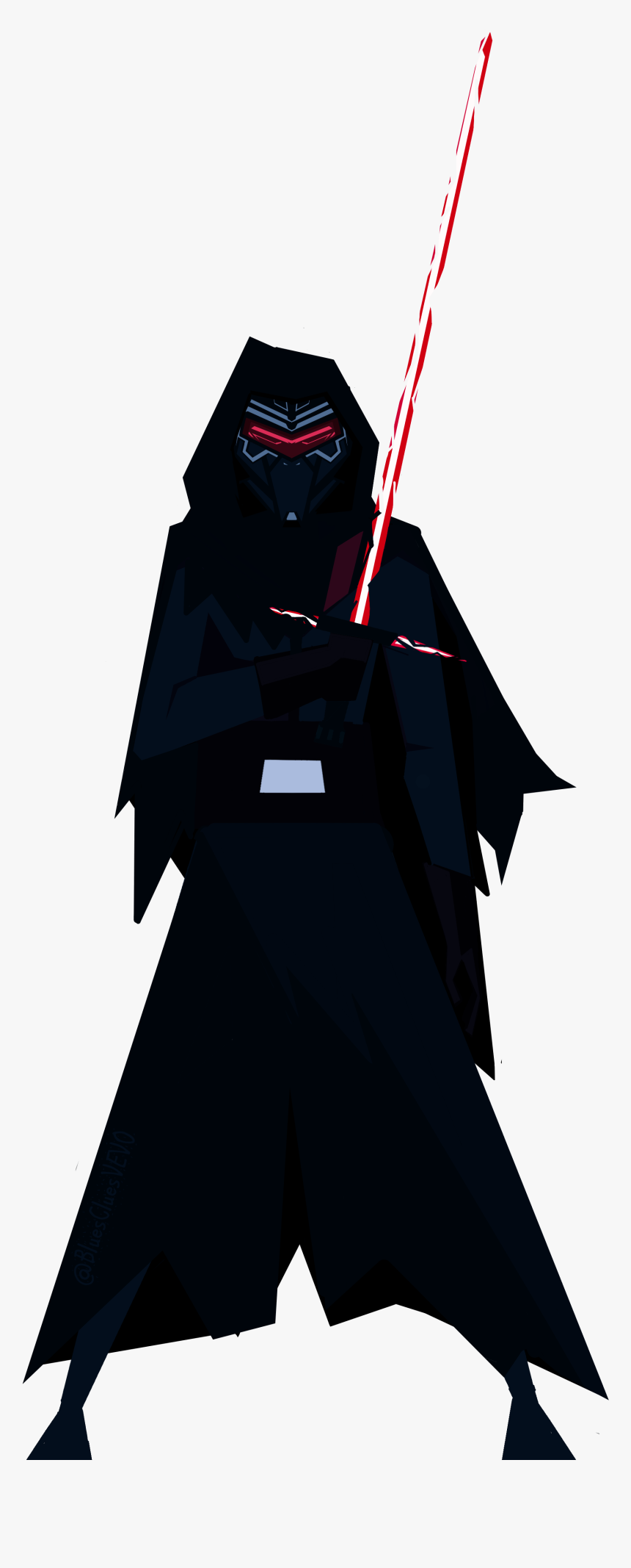 Drawing The Battlefront Kylo Ren - Drawn Kylo Ren Transparent, HD Png Download