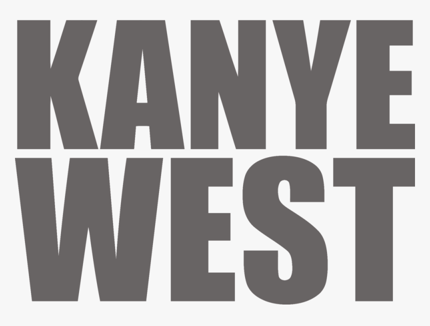 Kanye West Logo Grey - Poster, HD Png Download