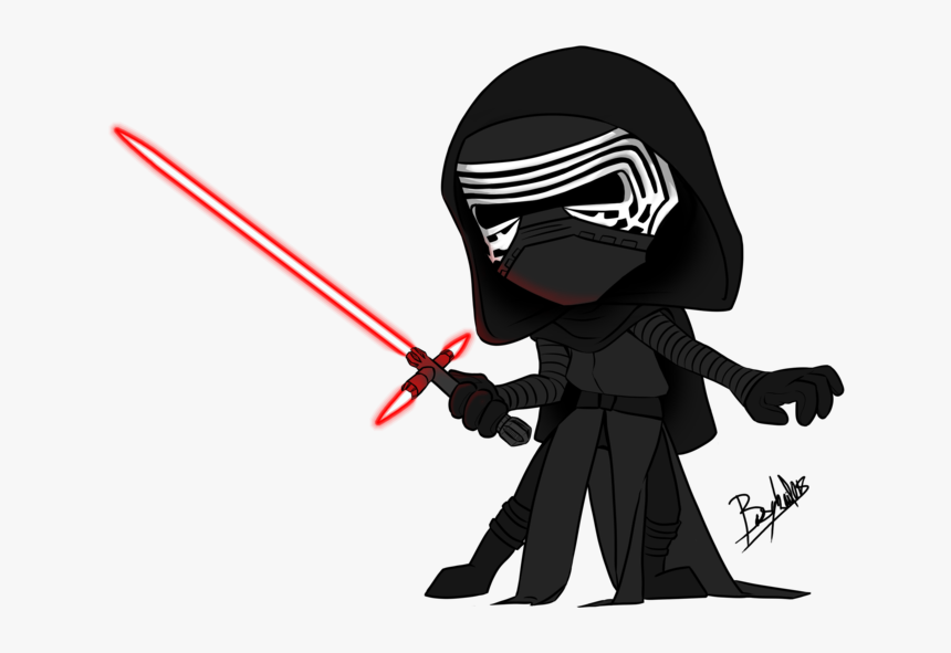 Transparent Kylo Ren Png - Star Wars Kylo Ren Cartoon, Png Download