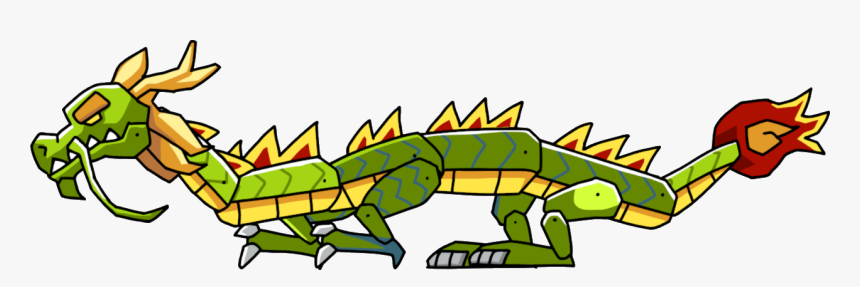 Transparent Chinese Dragons Clipart - Scribblenauts Chinese Dragon, HD Png Download