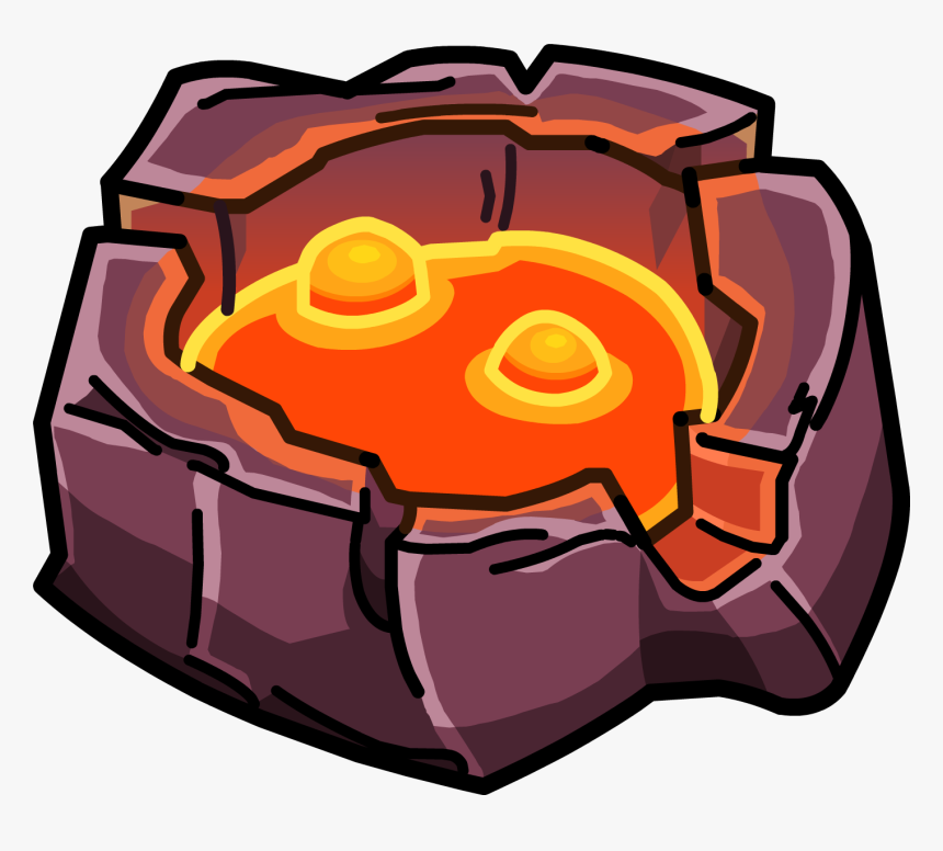 Transparent Puddle Png - Volcano Crater Clip Art, Png Download