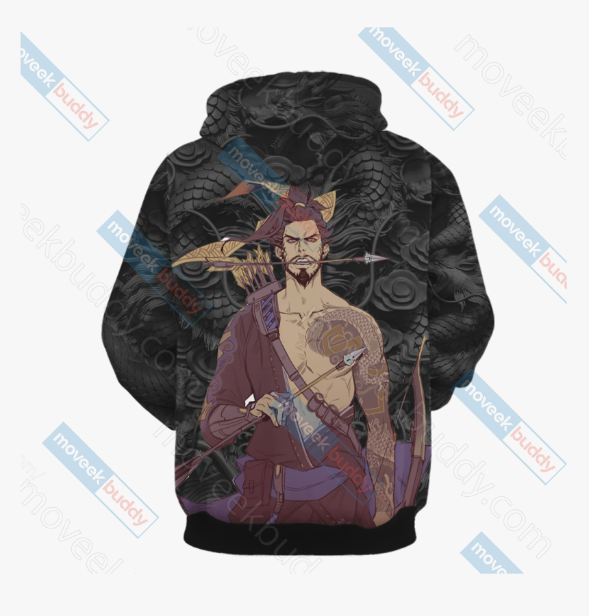 Hanzo 3d Hoodie - Hoodie, HD Png Download