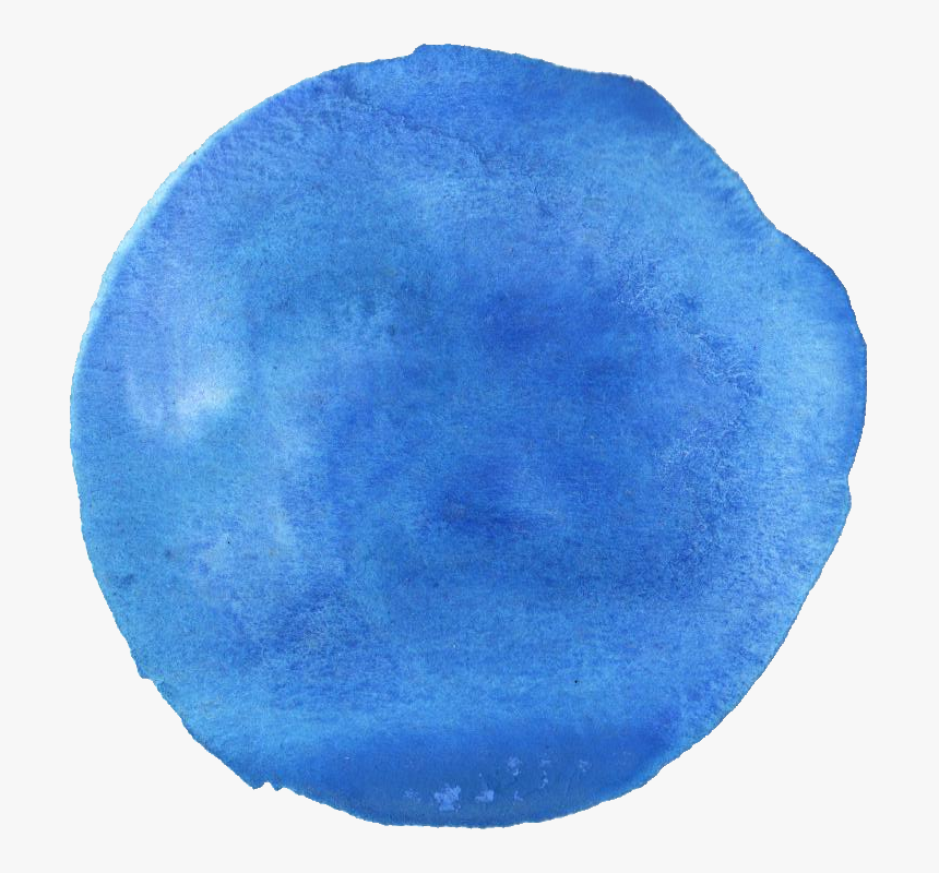 Blue Watercolor Circle Png, Transparent Png