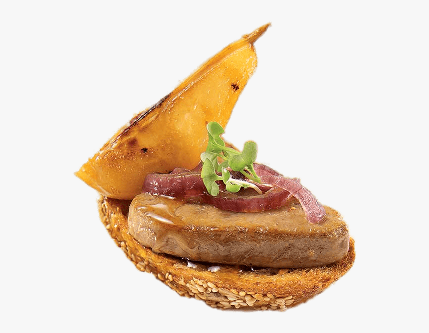 Foie Gras With Pear - Fast Food, HD Png Download
