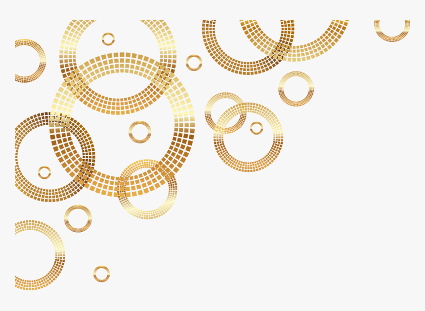 Golden Gold Euclidean Vector Circle Ring Clipart - Gold Circle Border, HD Png Download