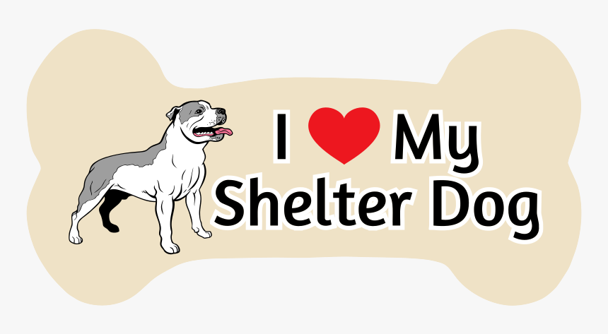 Custom Shelter Dog Bone Car Magnet - Boxer, HD Png Download
