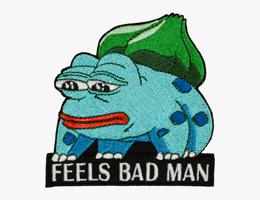Feels Bad Man-haalarimerkki - Cartoon, HD Png Download