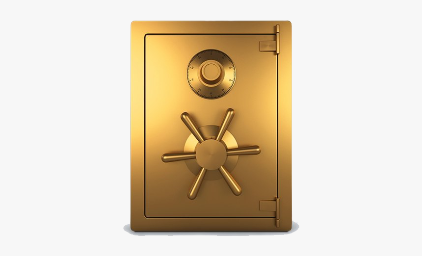 Golden Safe Png, Transparent Png
