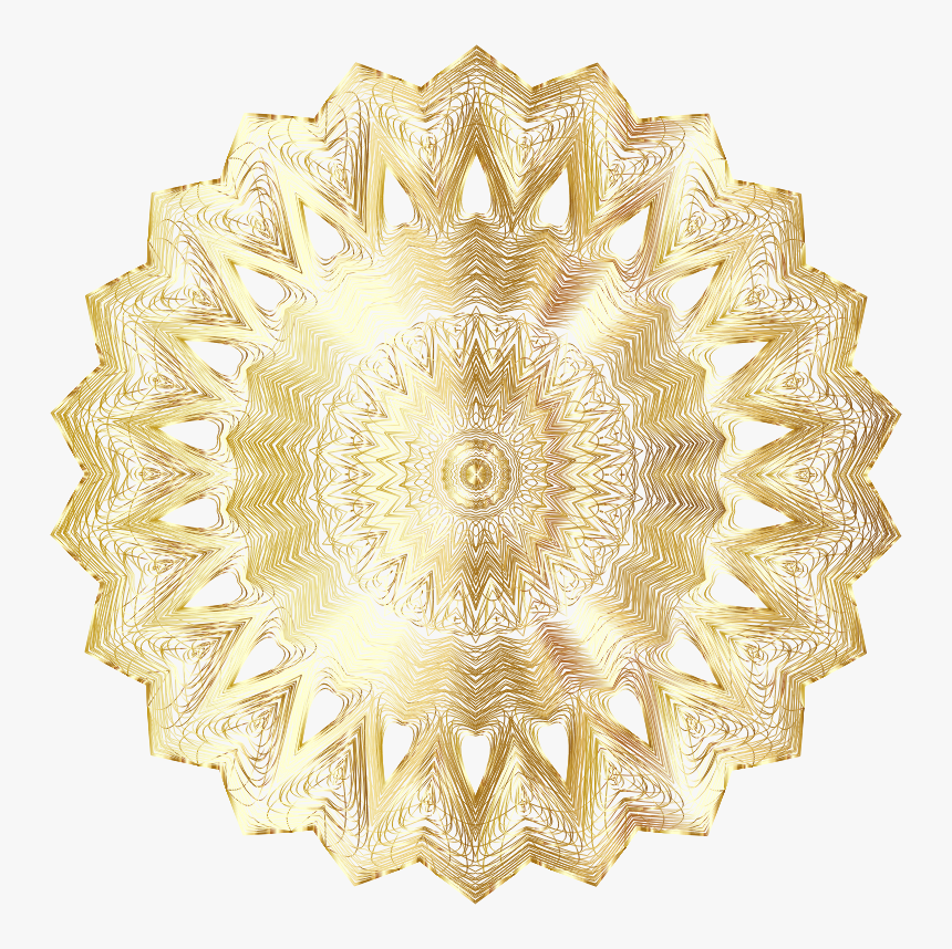 Symmetry,brass,metal - Golden Mandala Free Png, Transparent Png