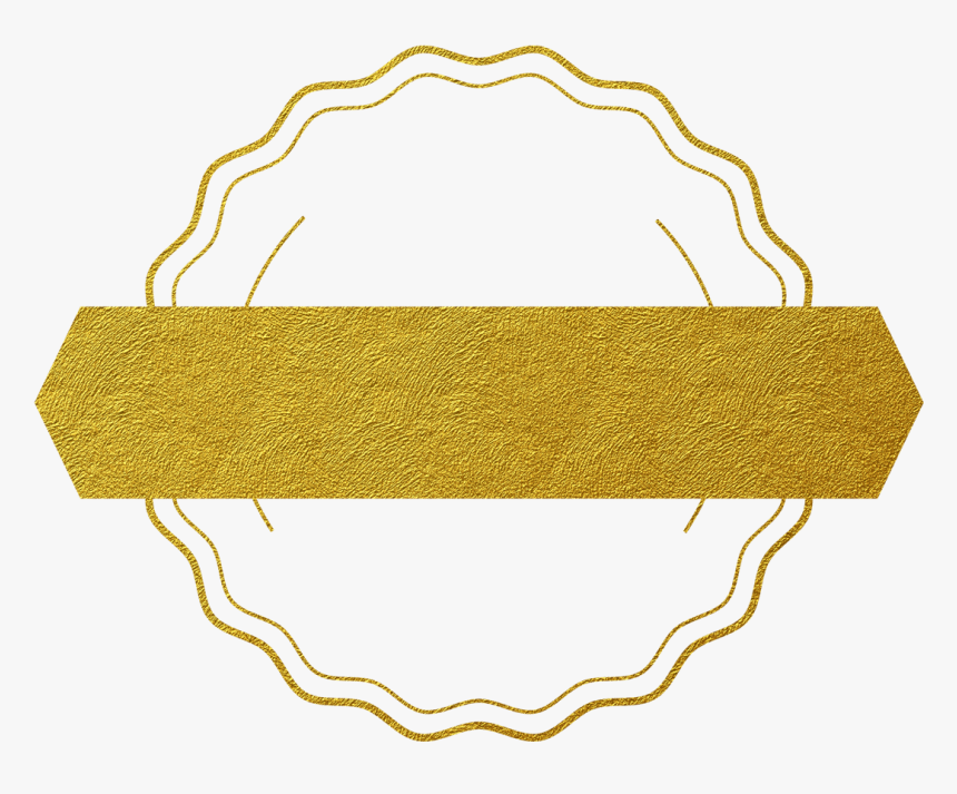 Glittery Gold Circle - Illustration, HD Png Download