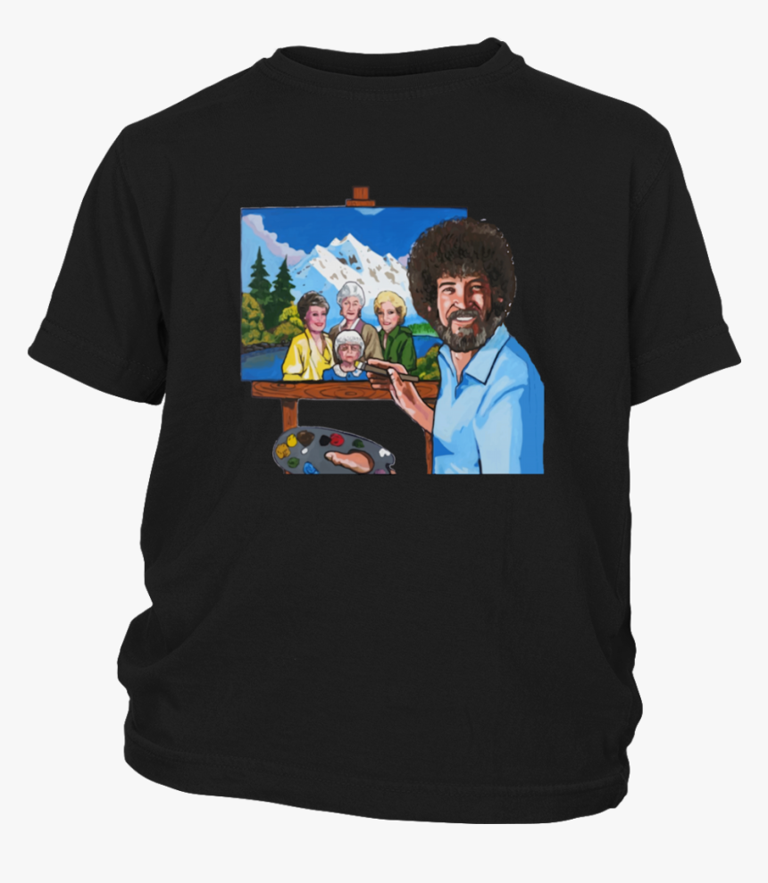 Clip Art Bob Ross Tshirt - Bob Ross Painting T Shirt, HD Png Download