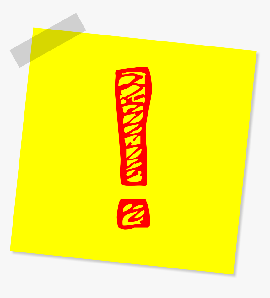 Transparent Exclamation Point Png - Attention Warning Icon Clip Art, Png Download