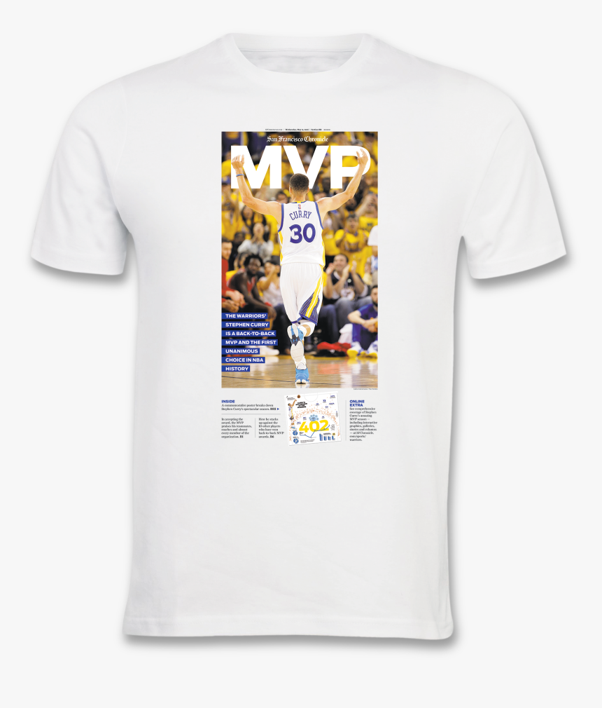 Warriors 2016 Stephen Curry Mvp T-shirt - Cockatiel, HD Png Download