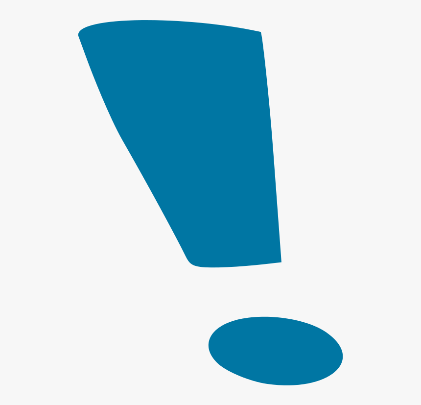 Blue Exclamation Mark Clipart, HD Png Download