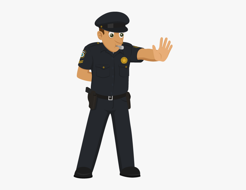 Hand-painted Traffic Police Png Download - Traffic Police Png Logo, Transparent Png