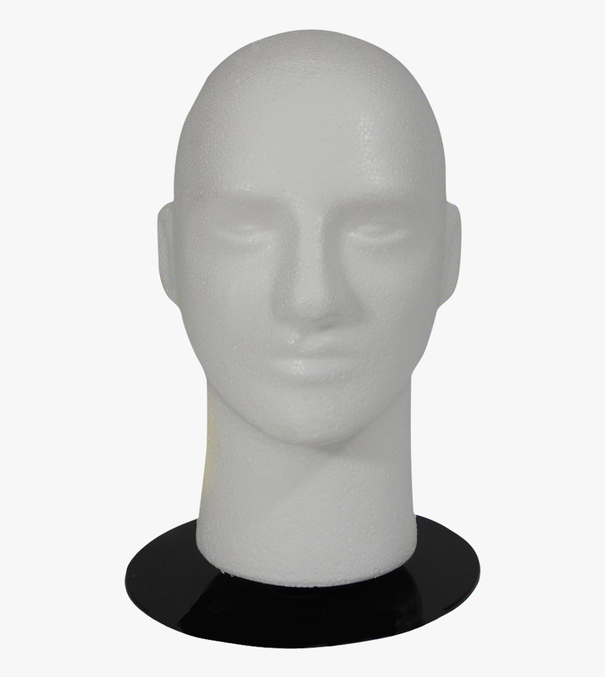 Styrofoam Head Transparent , Png Download Male Mannequin Head