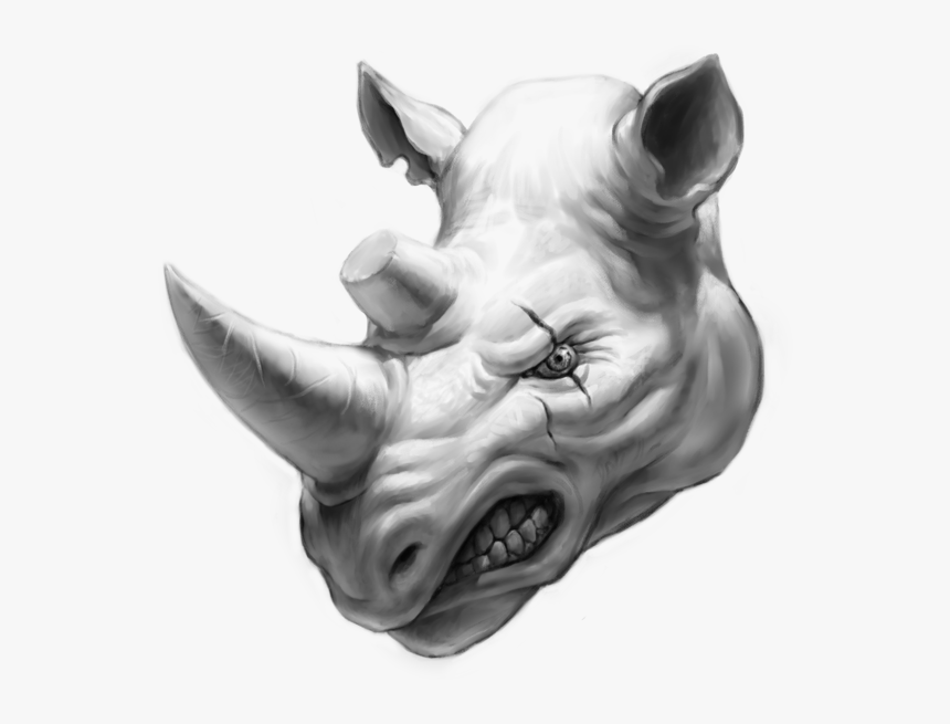 Rhino Head Transparent, HD Png Download