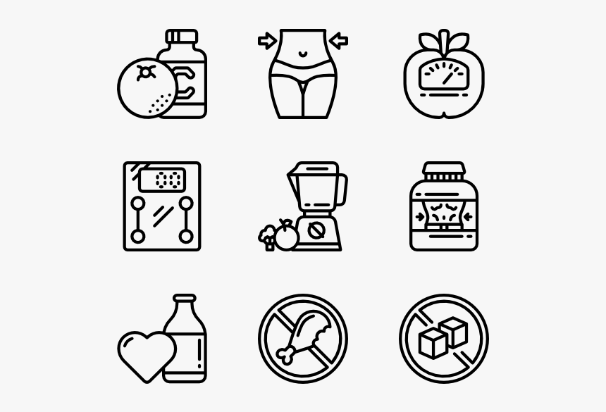 Diet And Nutrition - Email Phone Address Icons, HD Png Download