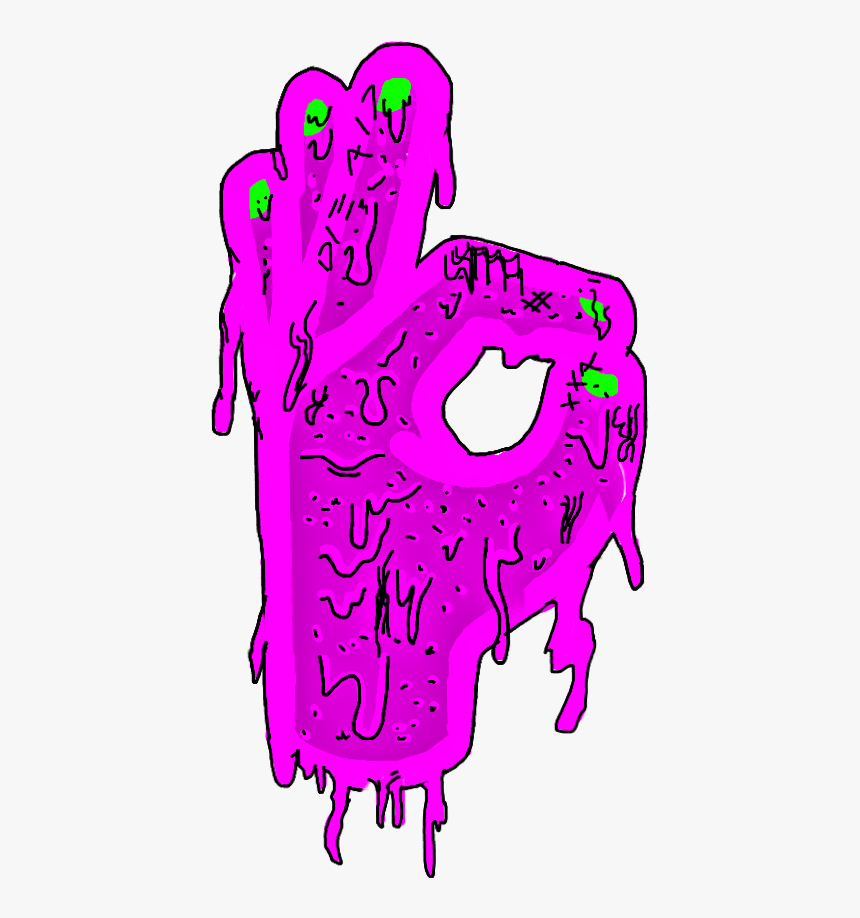 #grime #art #grimeart #ok #hand #purple #freetoedit - Grime Png, Transparent Png