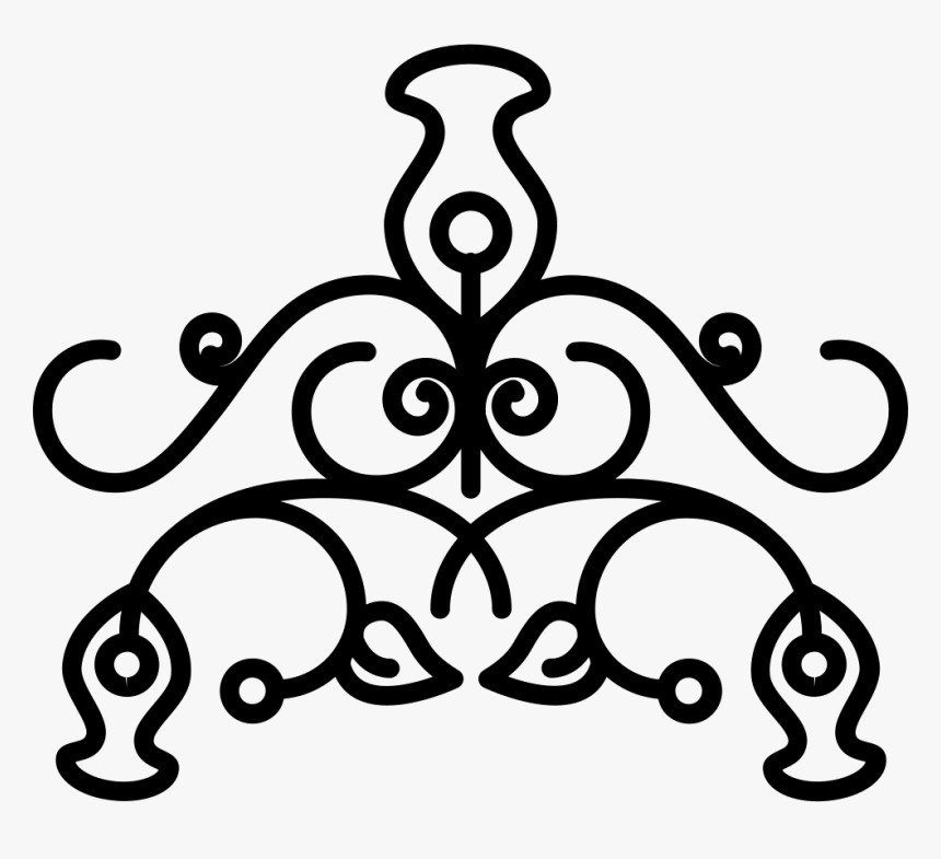 Transparent Vintage Design Png - Curve Line Art Designs, Png Download