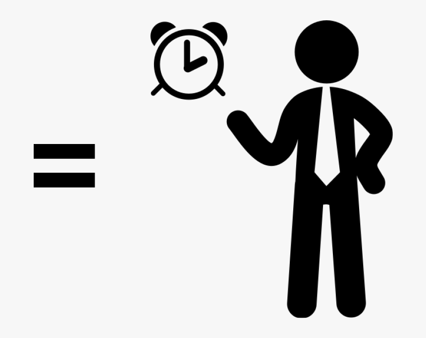 Businessman Time Icon, HD Png Download