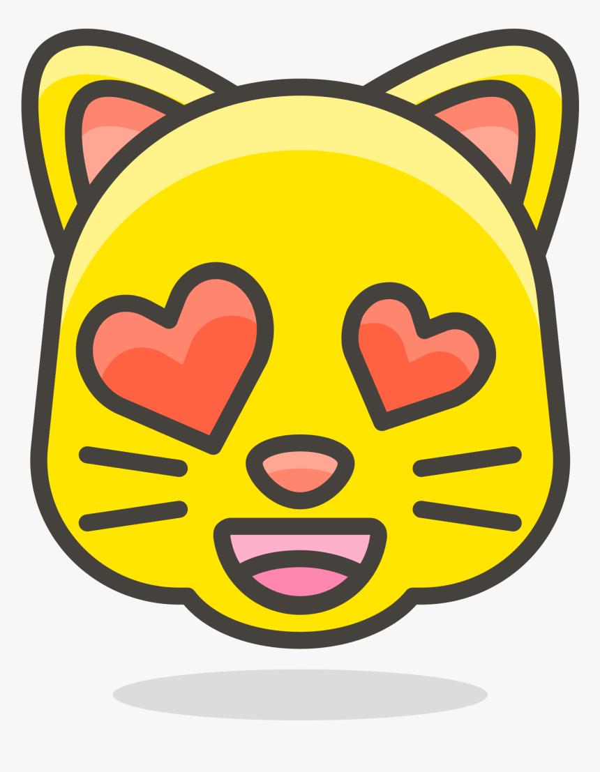 Yellow Cat Face Drawing Clipart , Png Download - Cat Emoji Drawing, Transparent Png