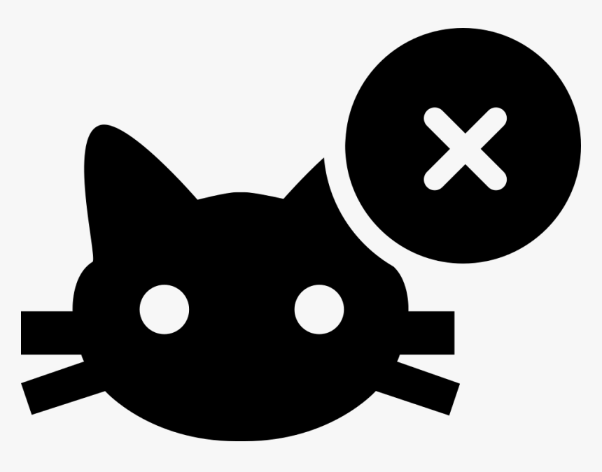 Cat Face With Cross Sign Comments - Portable Network Graphics, HD Png Download