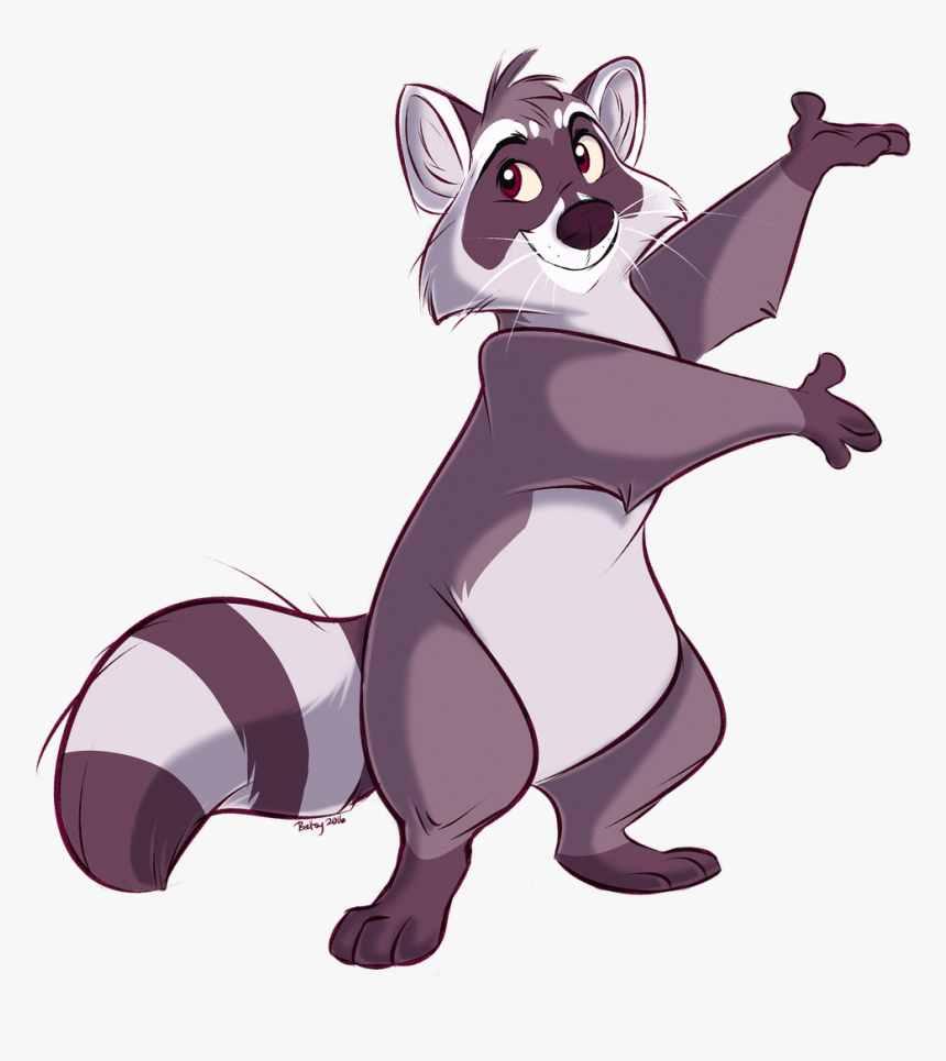 Transparent Raccoon Png - Cartoon, Png Download