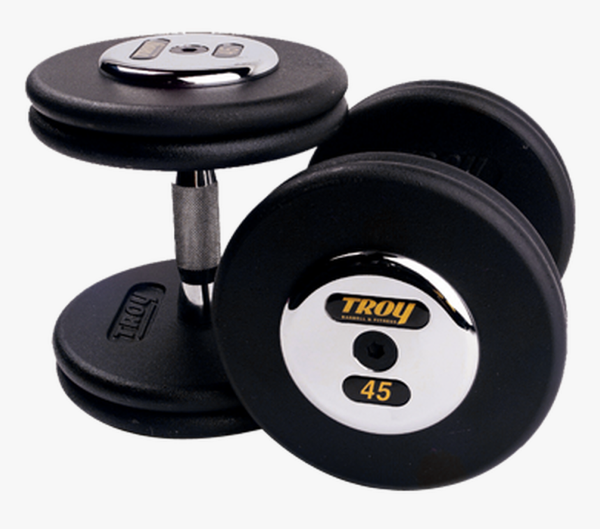 Troy Pro Style Dumbbells Set Black With Chrome Ends - Sale Dumbbells, HD Png Download