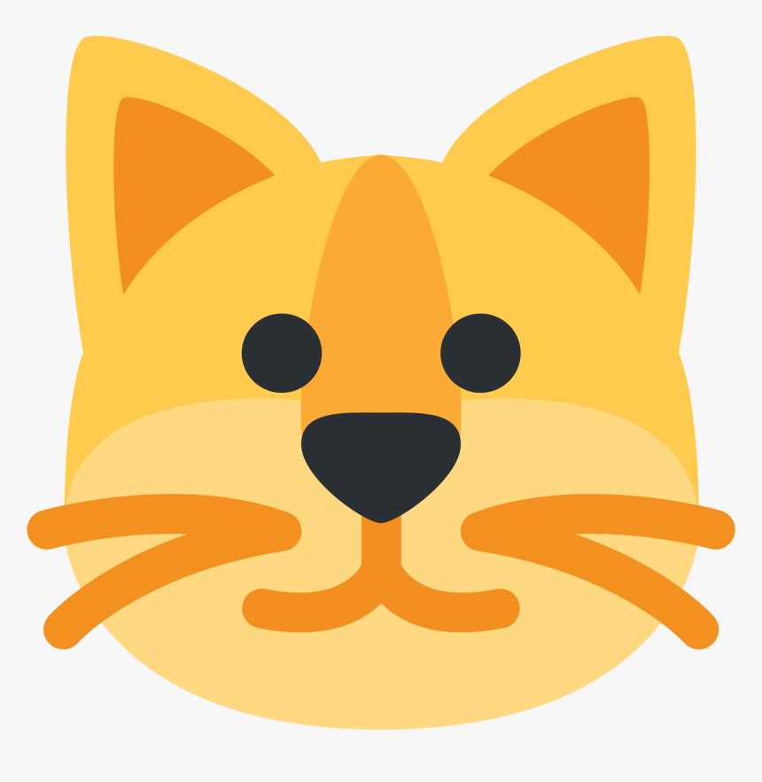 Transparent Cat Face Png - Emoji 🐱, Png Download