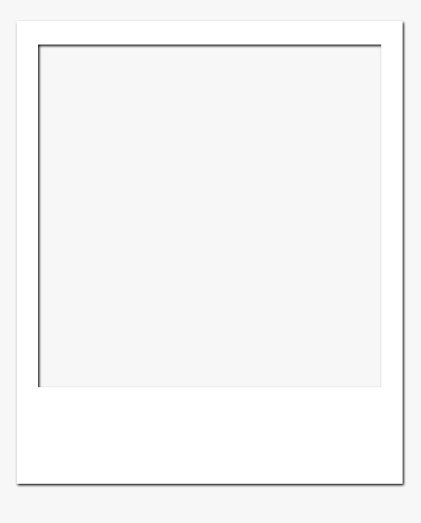 And White,pattern - Polaroid Photo Actual Size, HD Png Download
